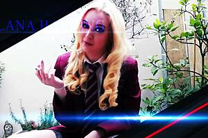 gorgeous british teen makes herself cum