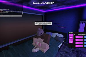 Blonde whore in Roblox porn, contrasting virtual and real desires.