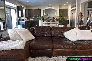 stepsisters swap stepbrothers in wild family orgy! 😏