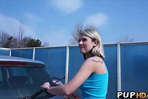 hot teen 18+ interacts in public setting with tracy anderson 1