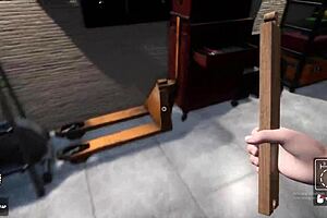 Stepmom got stuck in the washing machine game with sex machine milf mother in law