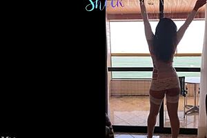 Curvy milf wife flaunts her body in lingerie