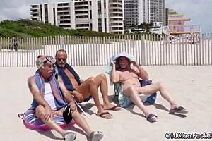 What A Staycation! Old Step Dad And Daughters With Latin Hottie!