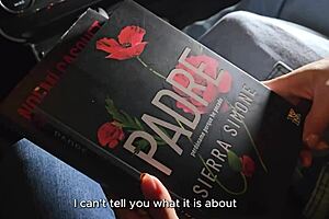 Bookstore girl removes condom for big cock ride in car