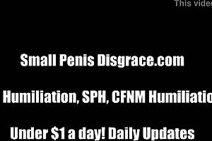 Femdom Teases Tiny Cock!