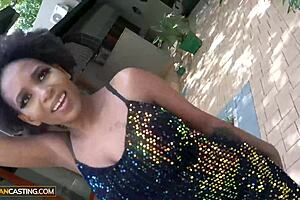 Big Tits Ebony Rides Jumbo Producer After Fake Casting