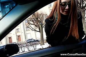 I warmed up alita angel with casual teen sex, fingering her pussy and blowjob outdoors till cumshot