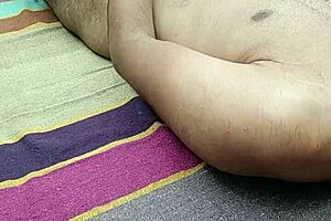 Indian Guy Exclaims, This Monster Cock Needs Two Hands! While Masturbating