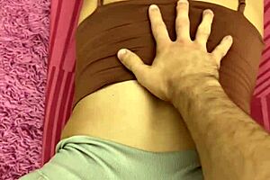 POV Encounter Turns into Accidental Passionate Fuck with Curvy Redhead in Tight Leggings During Yoga Stretching