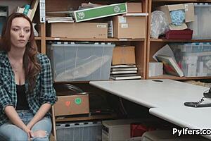 stealing teen busted and fucked at work