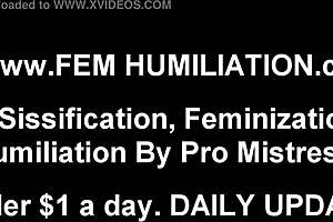 you will make a great sissy dress up doll in femdom humiliation