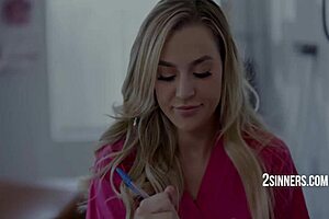 Nurse sucks doctor's balls passionately