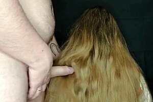 I did this on her long hair and she didnt mind! Explosive cumshot action in close-up roleplay.