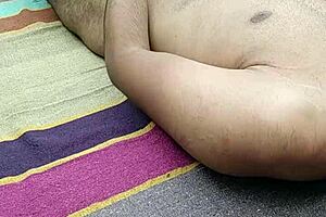 Indian Guy Exclaims, This Monster Cock Needs Two Hands! While Masturbating