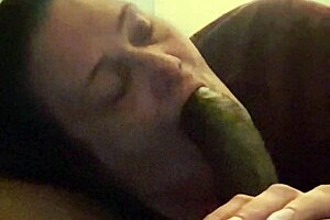 Mom's mouth feels amazing sucking my monster cock with deepthroat and ball licking!