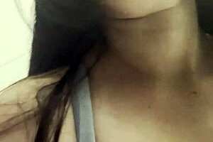 Masturbating in a public bathroom alone.