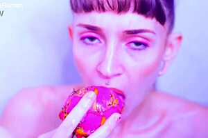 Bare Toes Crushing Juicy Fruit