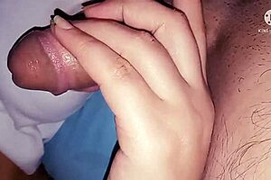 arab girl gives amazing blowjob and rides big ass 😍