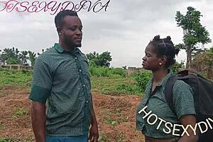 Nastybitch Fucks Schoolmate In Bush For Money