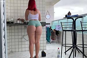 Maid Gets Horny Cleaning House!