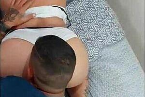 free sexy chubby girl has sex with 2 studs for the first time huge cumload on face 😍