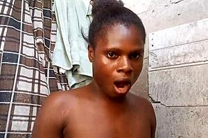 Skinny girl teases herself in bed early in the morning