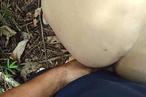 hot girl fucks in the park, makes him cum, keeps going