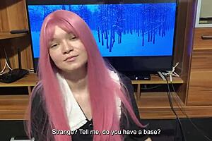 继妹展示口交技巧