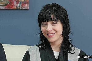 Hey, this naughty cutie gets painful anal therapy in the asylum