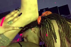 I'm the boyfriend getting doggystyle, missionary, oral, cum in mouth, and creampie from ebony babe