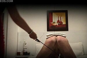 Feeling the power in intense femdom session.