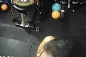 Behind scenes porn shoot with glasses cam and wrestling