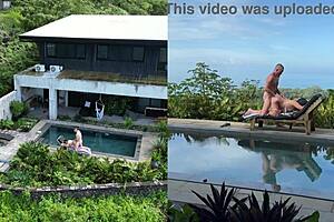 Real outdoors public encounter with multiple angles and facial