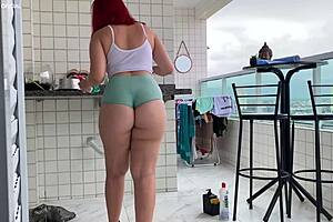 Maid Gets Horny Cleaning House!