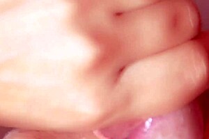 Close-Up Of Sexy Japanese Babe Receiving Cum In Mouth