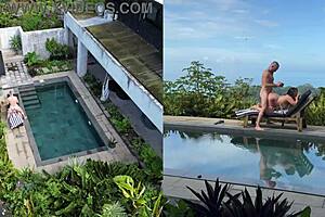 Real outdoors public encounter with multiple angles and facial