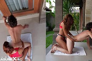 Day in Paradise with Facesitting Orgasm and Prostate Massage