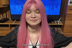 继妹展示口交技巧