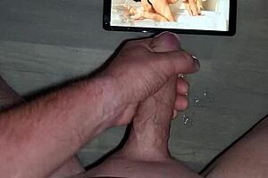 Intense cumshot tribute to the legendary bagdousch