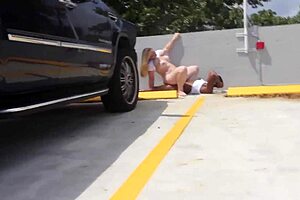Military Milf Fucks Big Black Dick In Parking Lot
