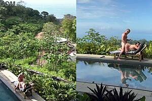 Real outdoors public encounter with multiple angles and facial