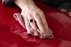 hardwerk gang bangs blonde in car with double penetration and deepthroat