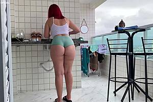 Maid Gets Horny Cleaning House!