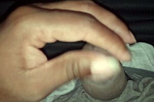 stroking my small cock while playing skyrim, enjoying the game.