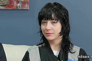 Hey, this naughty cutie gets painful anal therapy in the asylum