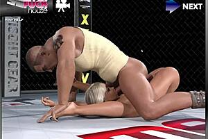 blonde fights or fucks in club anal scene