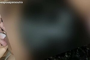 me, wife, karina, lucas in anal cumshot and cum eating