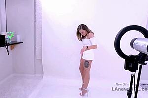 Horny Brunette Fucked During Modeling Interview