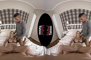 Virtual Taboo: Blonde MILF Blowjob and Cowgirl Ride