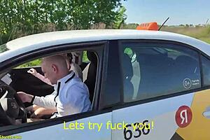 First public anal sex with crazy taxi driver!